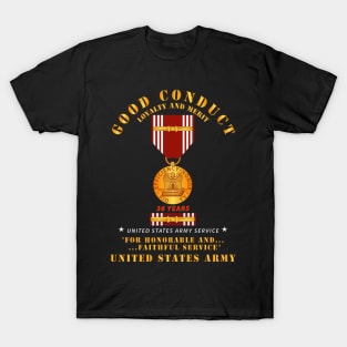 Army - Good Conduct w Medal w Ribbon - 36  Years T-Shirt